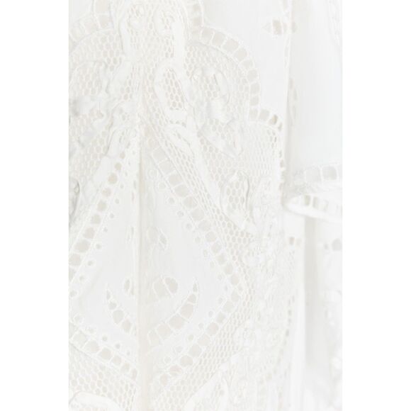 ZARA ZW Collection Embroidered Maxi Dress – Size M – White – NWT - Picture 4 of 4
